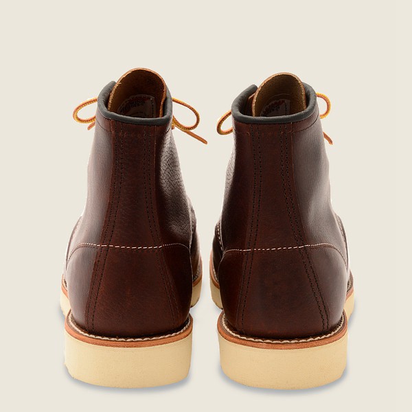 Heritage Støvler Herre - Red Wing Classic Moc - 6-Inch Oil-Slick Læder - Brune - BYKDQJ-315